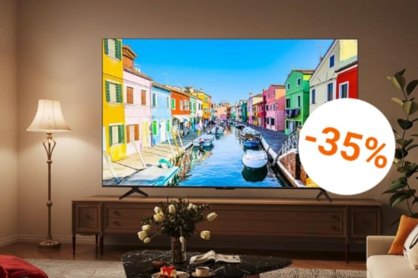 Kinofeeling für zu Hause: Der 55-Zoll-Fernseher von TCL bietet starke Bildqualität für nur rund 450 Euro – viel Gerät zum kleinen Preis.