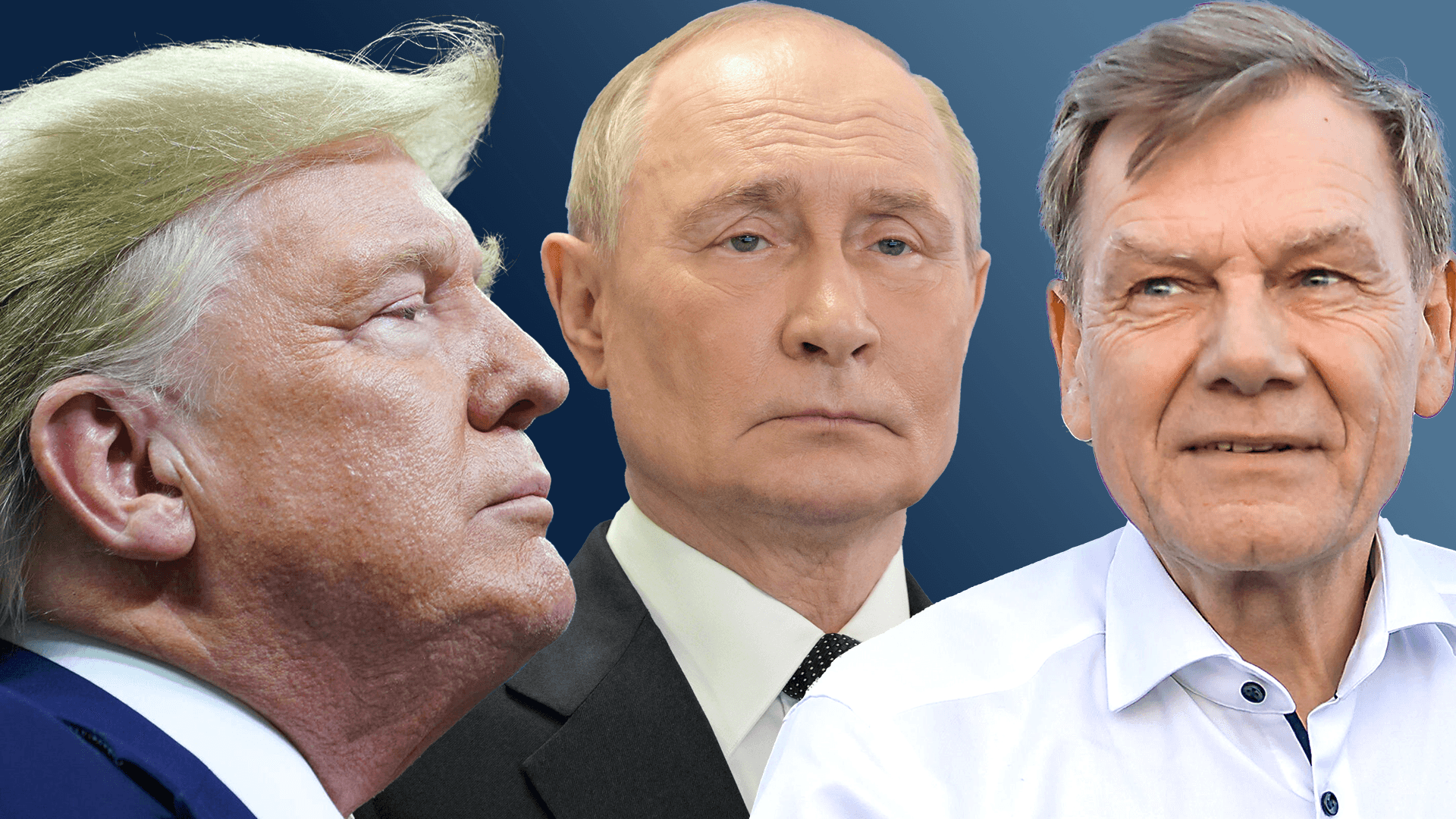 Donald Trump, Wladimir Putin und Johann Wadephul (v.l.n.r., Montage): Der neue Bundesaußenminister ist gleich zu Beginn seiner Amtszeit mit diversen globalen Krisen beschäftigt.