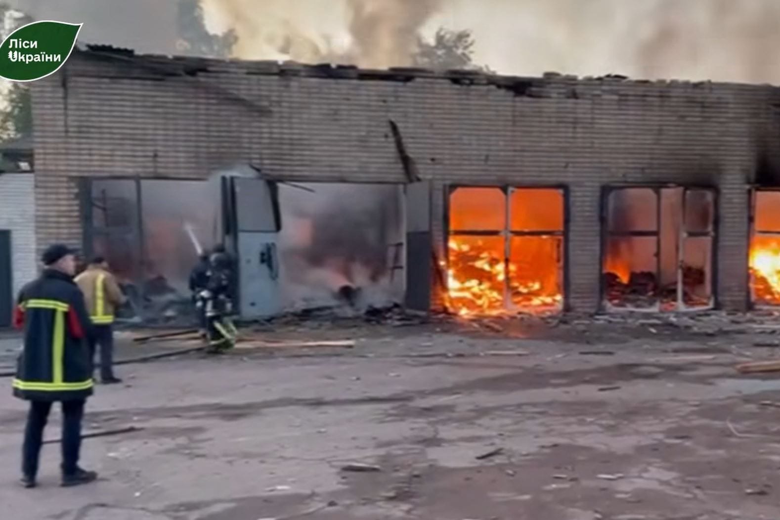 Standbild aus einem Video, das der Stadtrat von Sumy veröffentlicht hat: Bei dem russischen Angriff sollen zwei Menschen getötet worden sein.