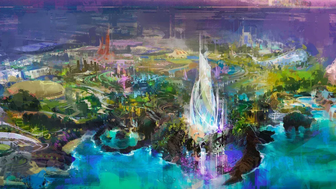 Eine erste Anmutung des Projekts: Die Walt Disney Company und das Unternehmen Miral aus Abu Dhabi haben die Vereinbarung getroffen, einen Disney-Themenpark-Resort in Abu Dhabi zu errichten. Eine erste Anmutung des Projekts: Die Walt Disney Company und das Unternehmen Miral aus Abu Dhabi haben die Vereinbarung getroffen, einen Disney-Themenpark-Resort in Abu Dhabi zu errichten.