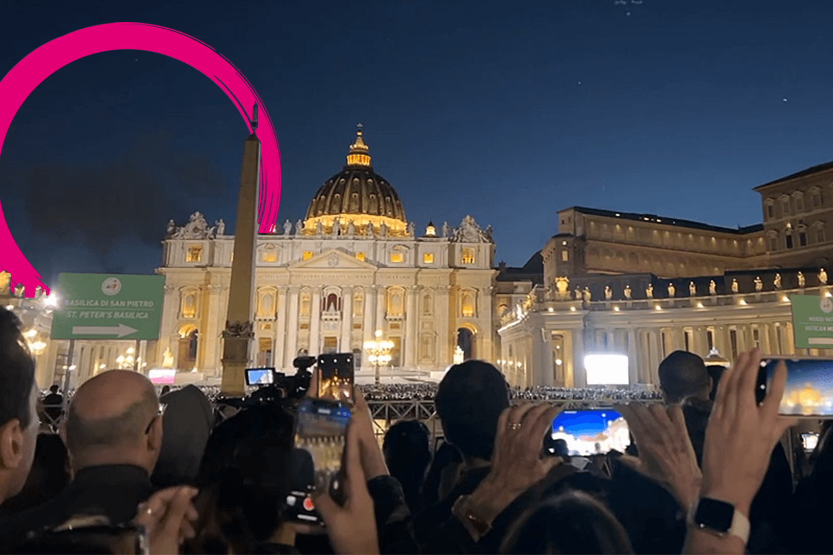 Konklave im Vatikan: Ausgelassene Stimmung auf dem Petersplatz.