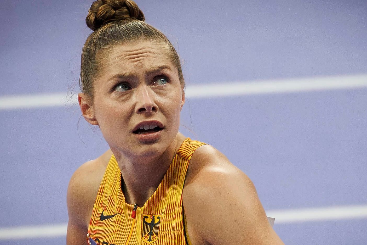 Gina Lückenkemper: Die deutsche Sprinterin trainierte für die Olympischen Spiele 2024 in den USA.