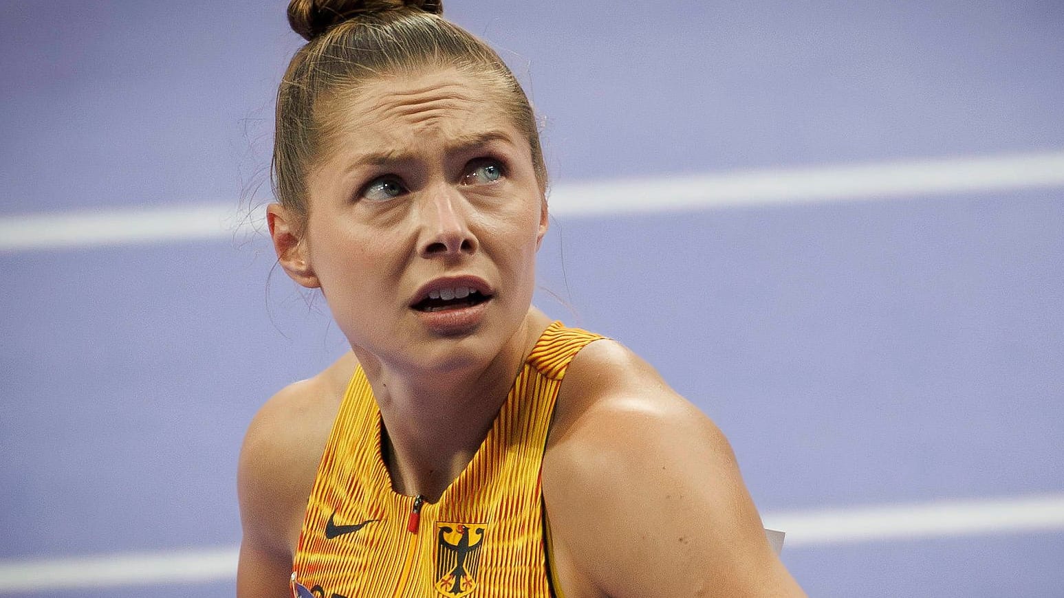 Gina Lückenkemper: Die deutsche Sprinterin trainierte für die Olympischen Spiele 2024 in den USA. Gina Lückenkemper: Die deutsche Sprinterin trainierte für die Olympischen Spiele 2024 in den USA.