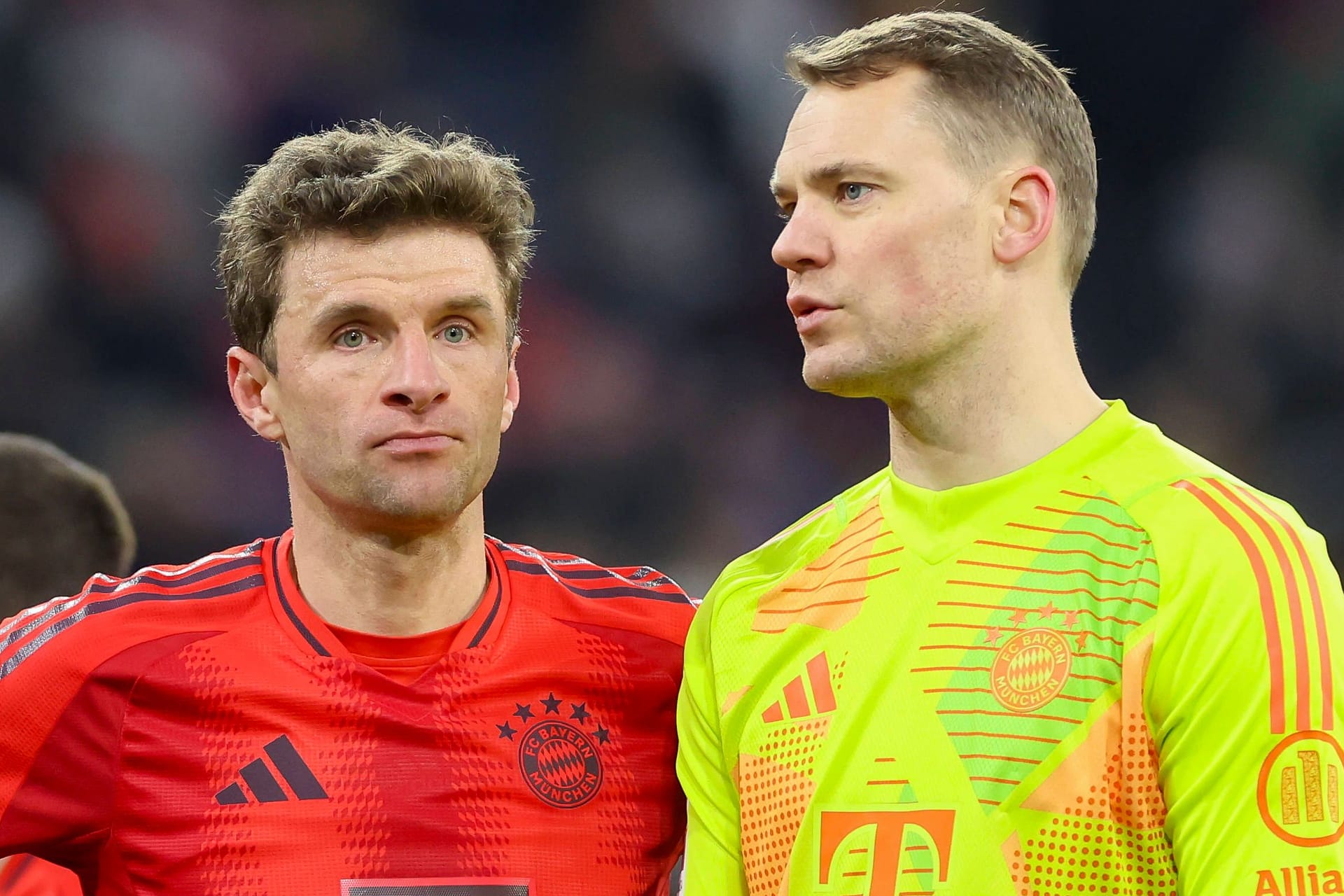 Bayern-Kapitän Manuel Neuer (r.) und Thomas Müller: Die beiden spielen seit 2011 gemeinsam beim deutschen Rekordmeister.