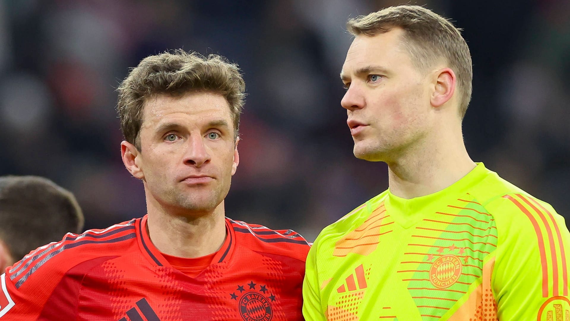 Bayern-Kapitän Manuel Neuer (r.) und Thomas Müller: Die beiden spielen seit 2011 gemeinsam beim deutschen Rekordmeister.