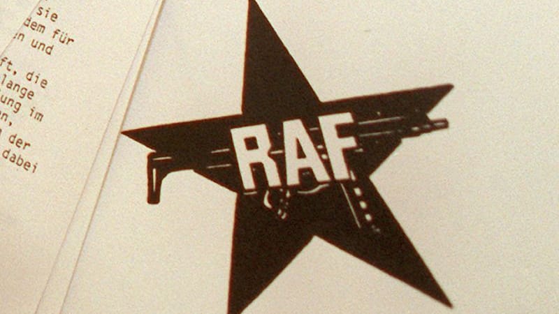 Ein Symbol der RAF auf einem Schreiben der Rote Armee Fraktion (RAF). Ein Symbol der RAF auf einem Schreiben der Rote Armee Fraktion (RAF).