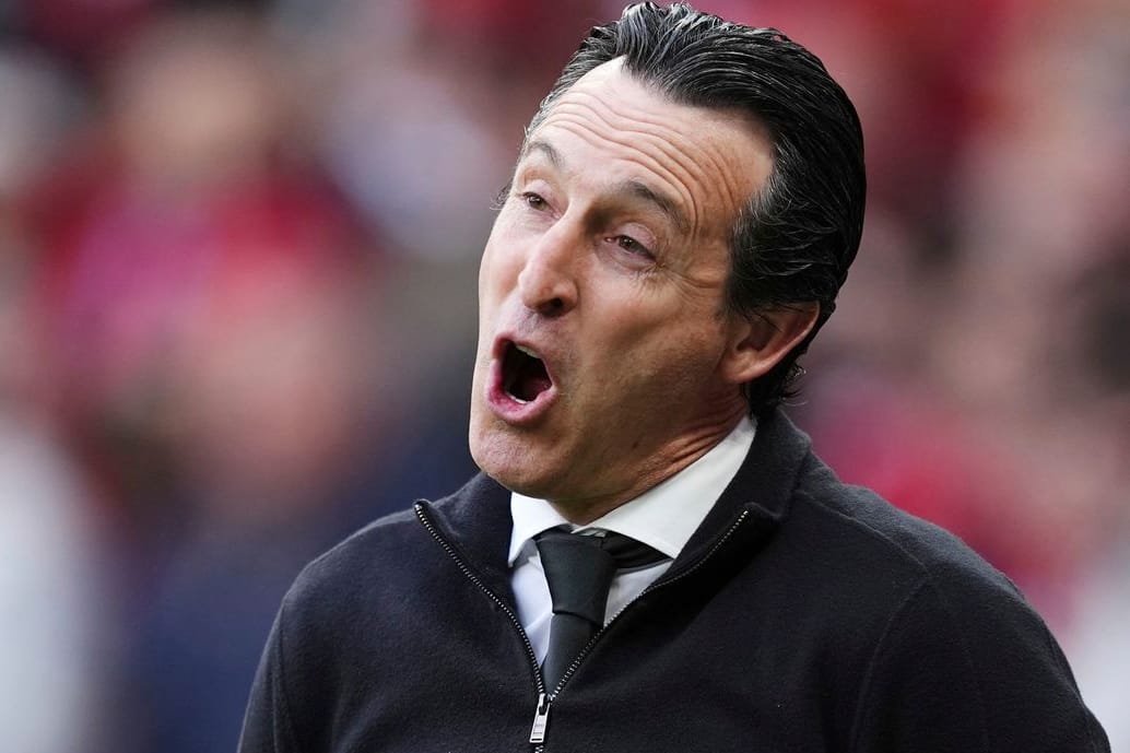Unai Emery: Der Cheftrainer Aston Villas war fassungslos.