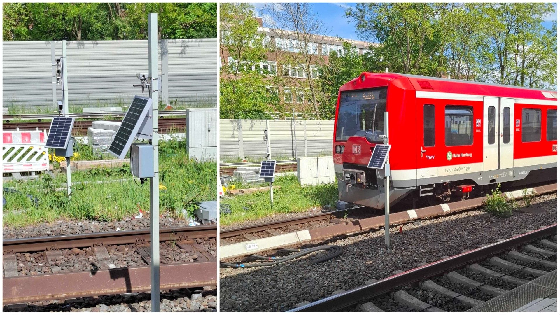 Ein Lightgate-Sytem am Bahnhof Bergedorf