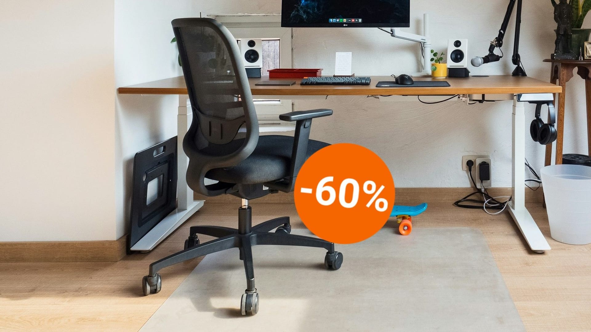 Bei Otto ist derzeit ein ergonomischer Bürostuhl in vielen verschiedenen Farben im Angebot für weniger als 50 Euro (Symbolbild).