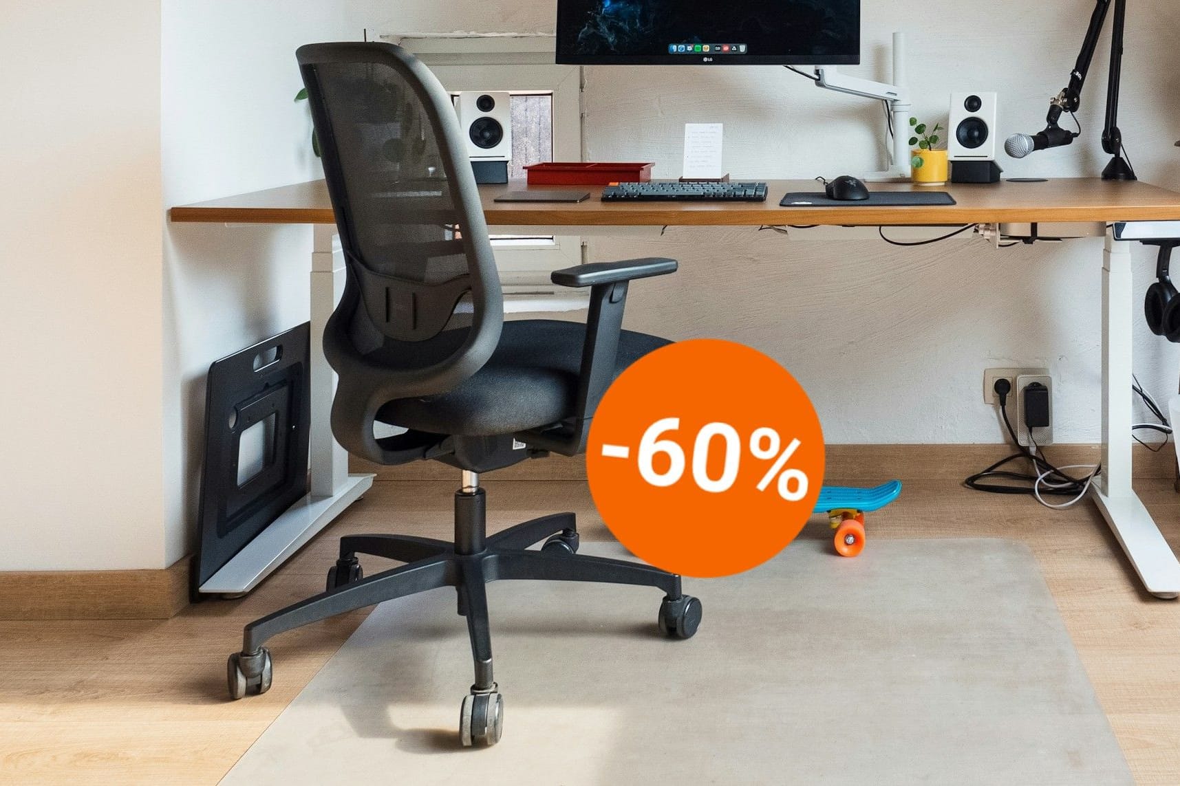 Bei Otto ist derzeit ein ergonomischer Bürostuhl in vielen verschiedenen Farben im Angebot für weniger als 50 Euro (Symbolbild).