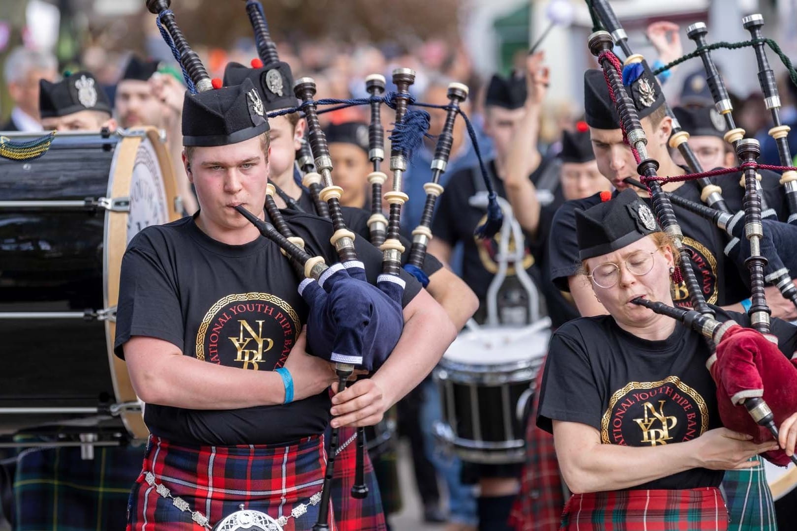 Highland Gathering: Zum Programm gehört unter anderem der Wettbewerb für Pipe Bands.