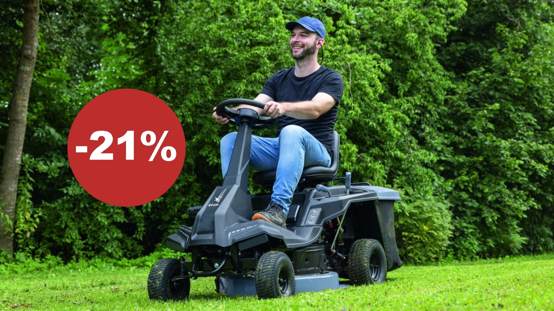Mit Elektrostart, Akku und Ladegerät: So bequem starten Sie selten in die Gartenarbeit.