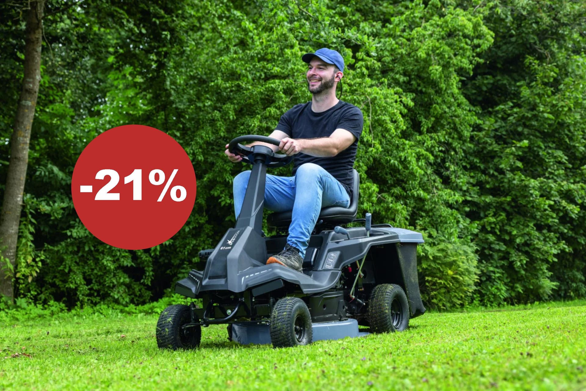 Mit Elektrostart, Akku und Ladegerät: So bequem starten Sie selten in die Gartenarbeit.
