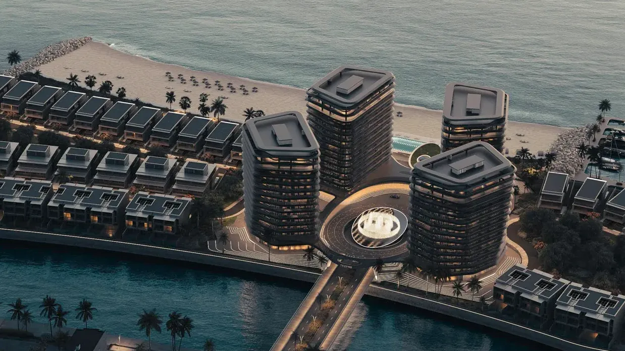 Viel Glas, wenig Zurückhaltung: Die geplanten Türme auf „Brabus Island“ stehen für Luxus ohne Untertreibung.
