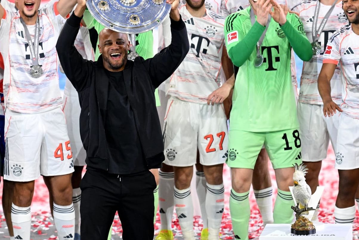 Vincent Kompany: Er feiert seinen Meistertitel mit den Bayern.
