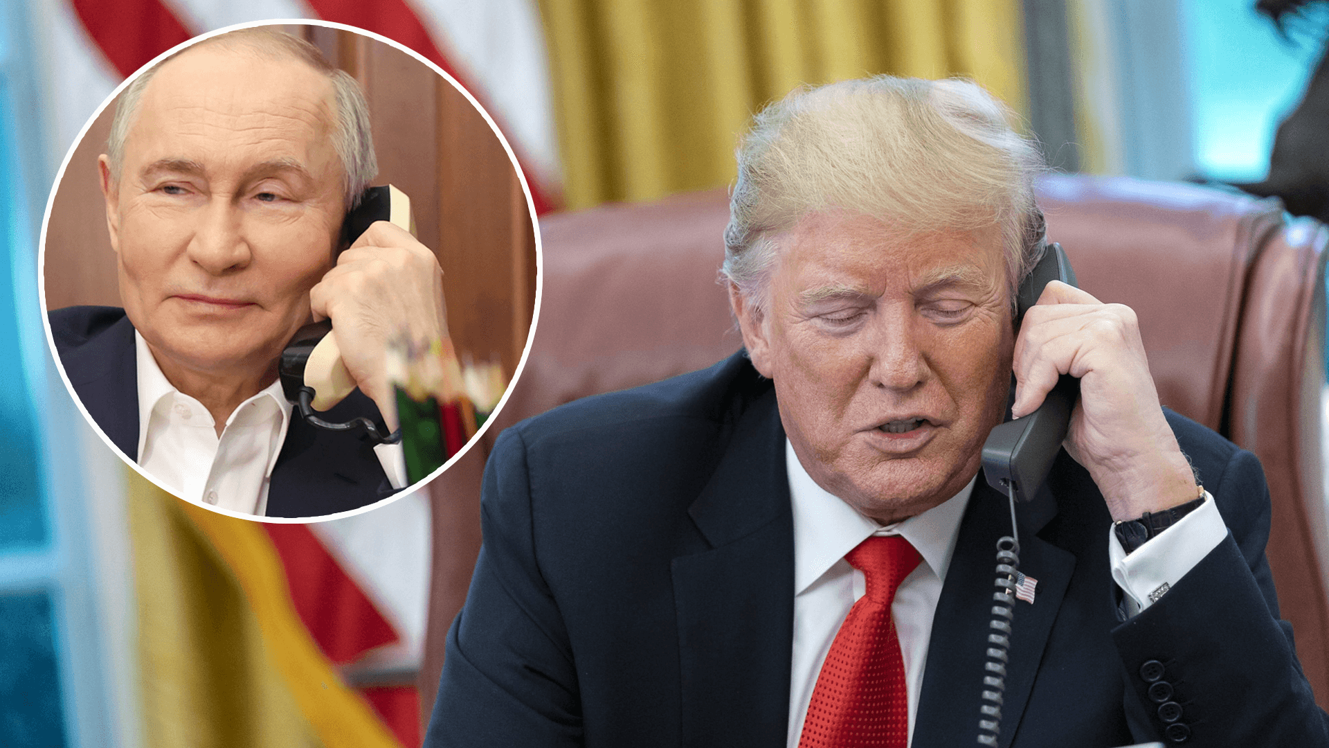 US-Präsident Donald Trump am Telefon im Oval Office des Weißen Hauses (Archivbild).