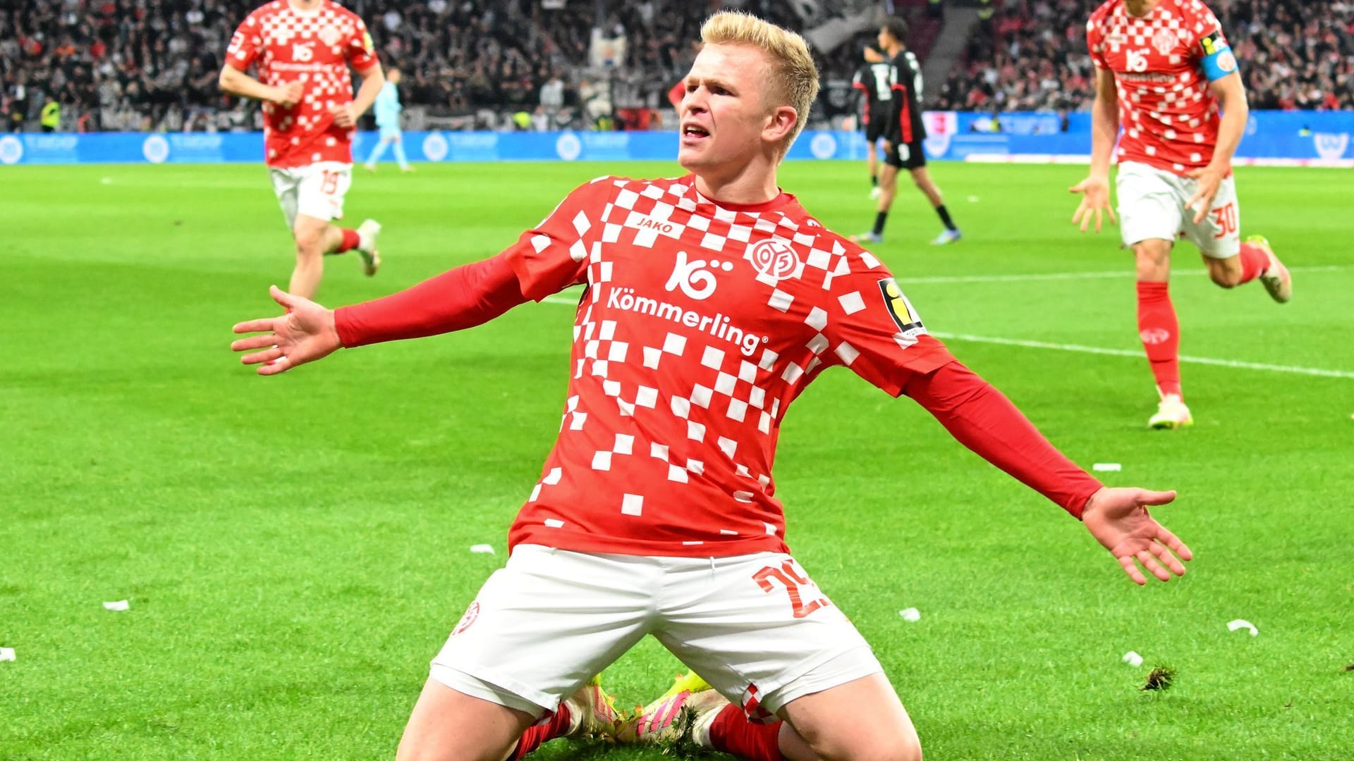 Jonathan Burkhardt: Der Stürmer traf endlich wieder für Mainz.