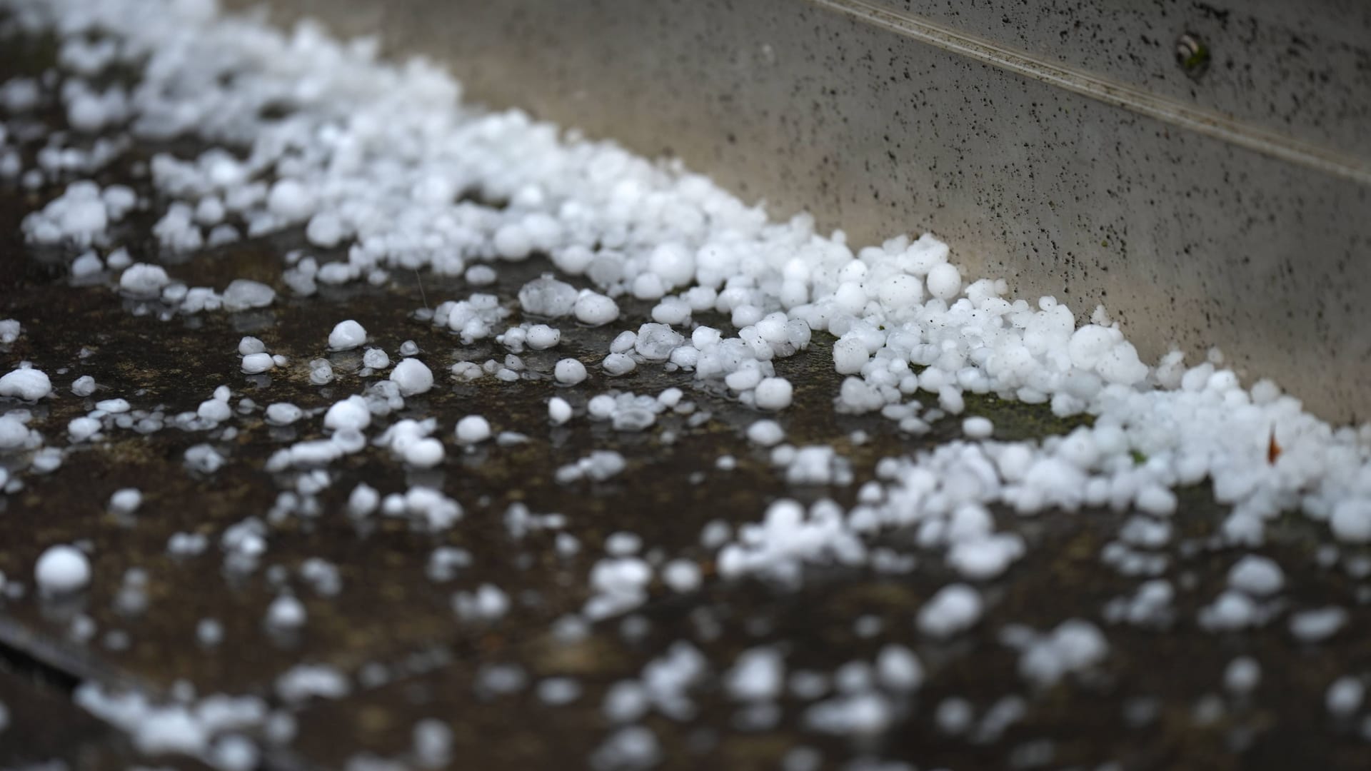 Hagelkörner: Zwei norditalienische Provinzen sind von Unwettern mit Hagel heimgesucht worden.