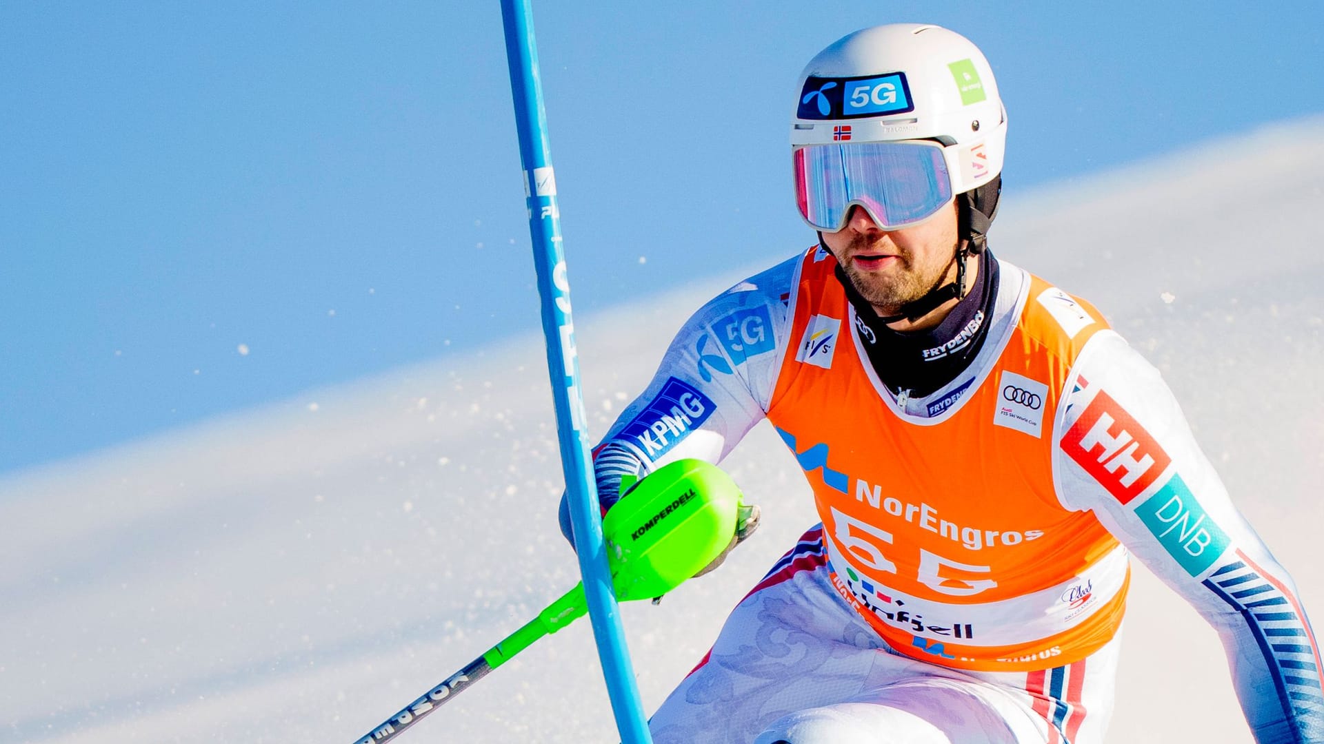 Sebastian-Foss Solevåg: 2021 krönte er sich zum Slalom-Weltmeister. Sebastian-Foss Solevåg: 2021 krönte er sich zum Slalom-Weltmeister.