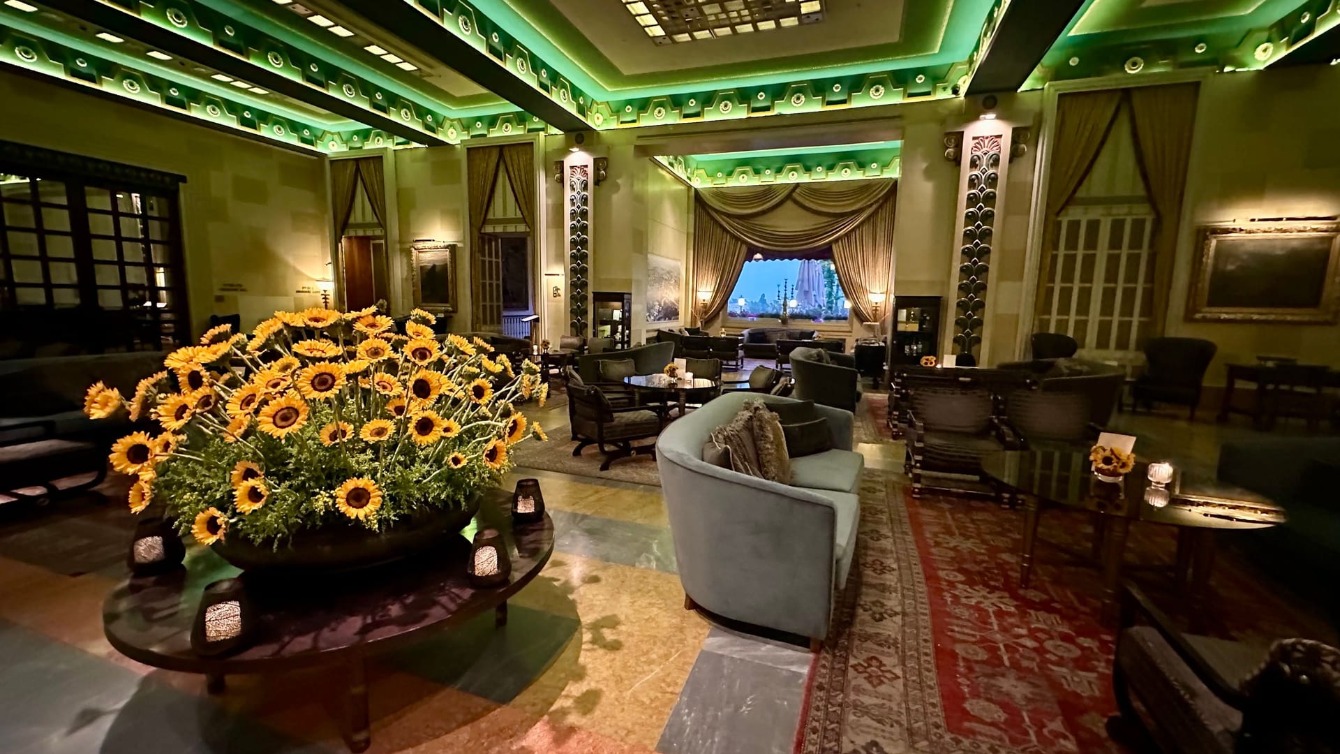 Geräumte Lobby des King David Hotels: Bundespräsident Steinmeier wurde evakuiert.
