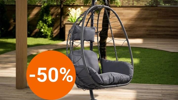 Sichern Sie sich den Korbhängesessel Aria im Netto-Onlineshop mit fast 50 Prozent Rabatt.