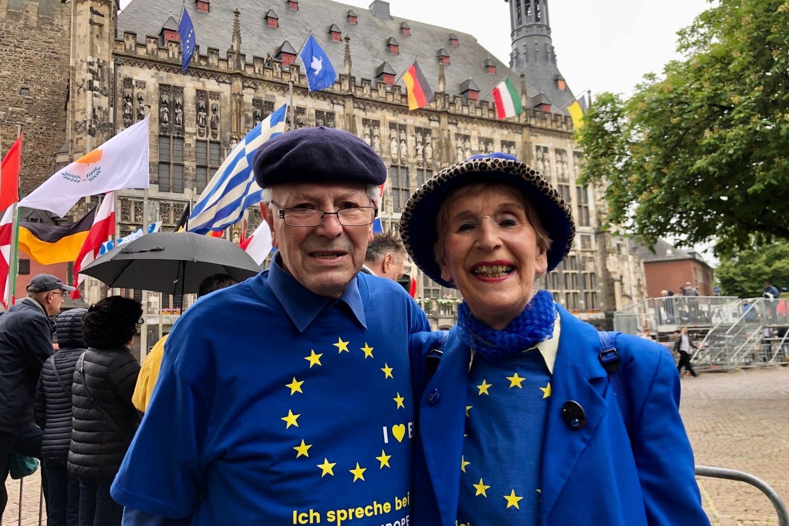 Christine und ihr Ehemann Heinrich Johann Kluck: Das Ehepaar feiert Europa am Tag der Karlspreis-Verleihung.