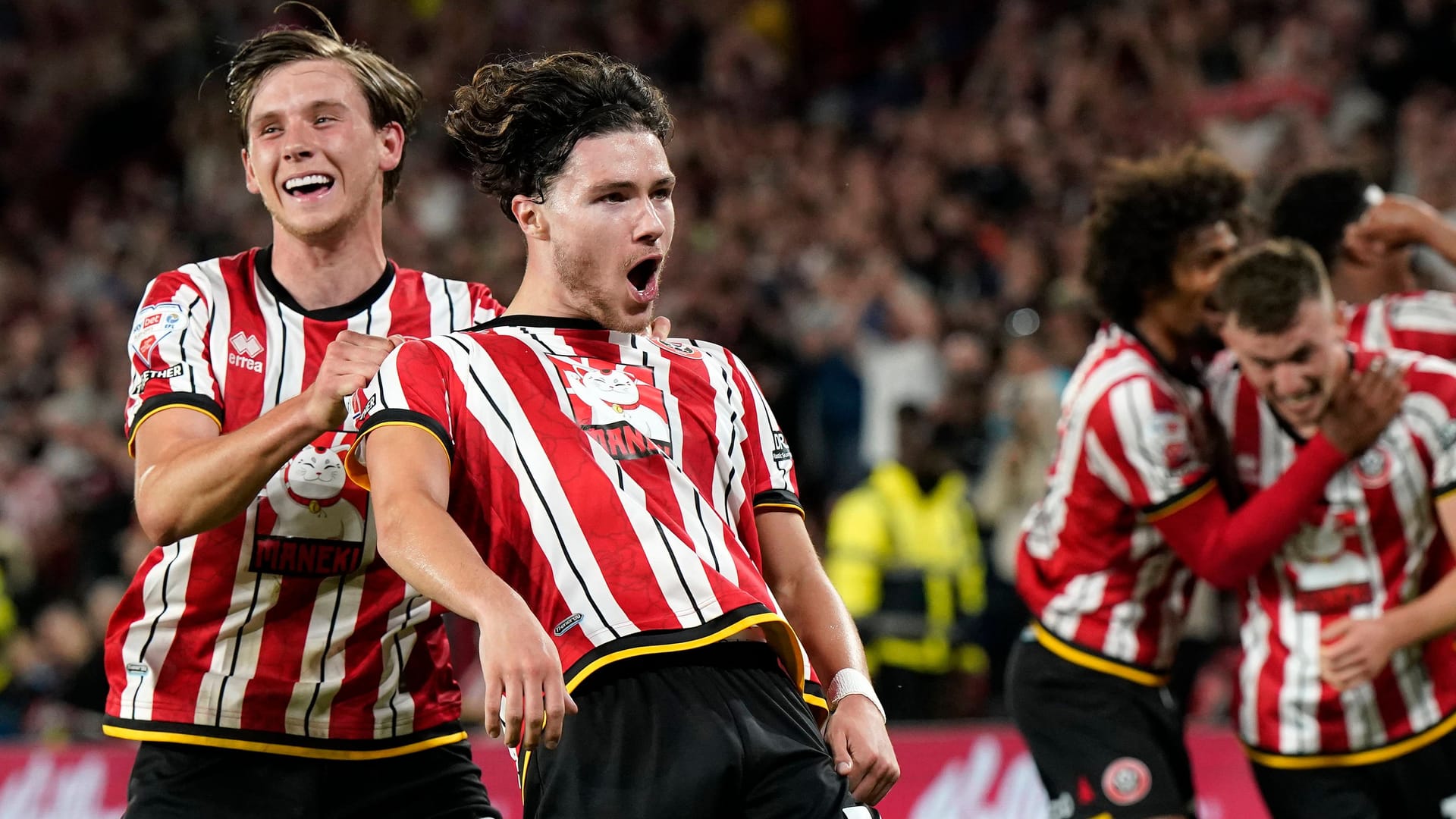 Jubel bei den Spielern von Sheffield United.