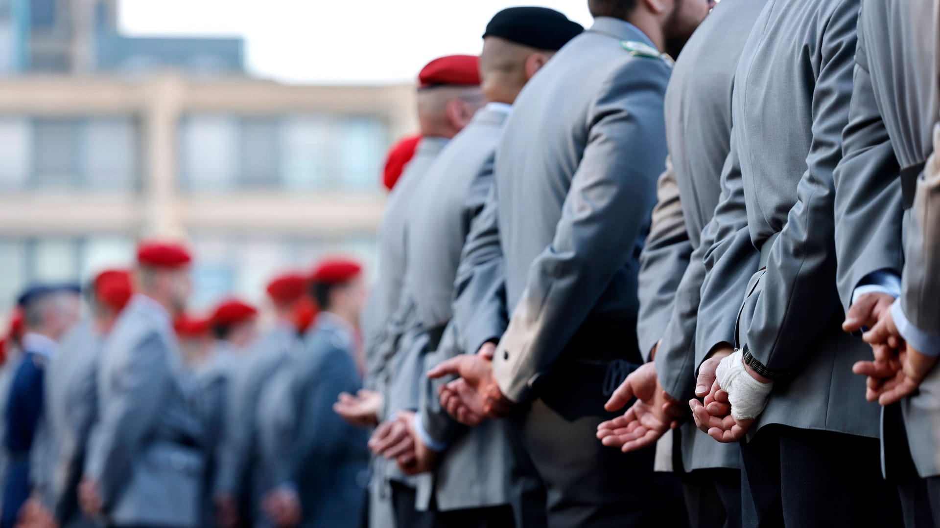 Rekruten der Bundeswehr: Viele Deutsche befürworten einen Wehrdienst.