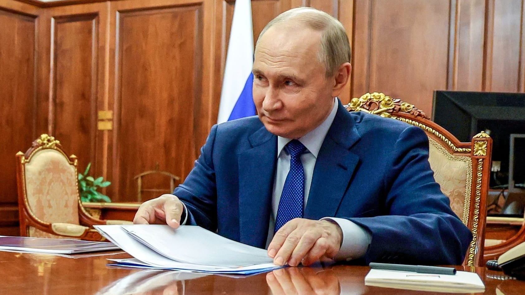 Wladimir Putin: Der Kreml-Chef spielt bei den Ukraine-Verhandlungen erfolgreich auf Zeit.