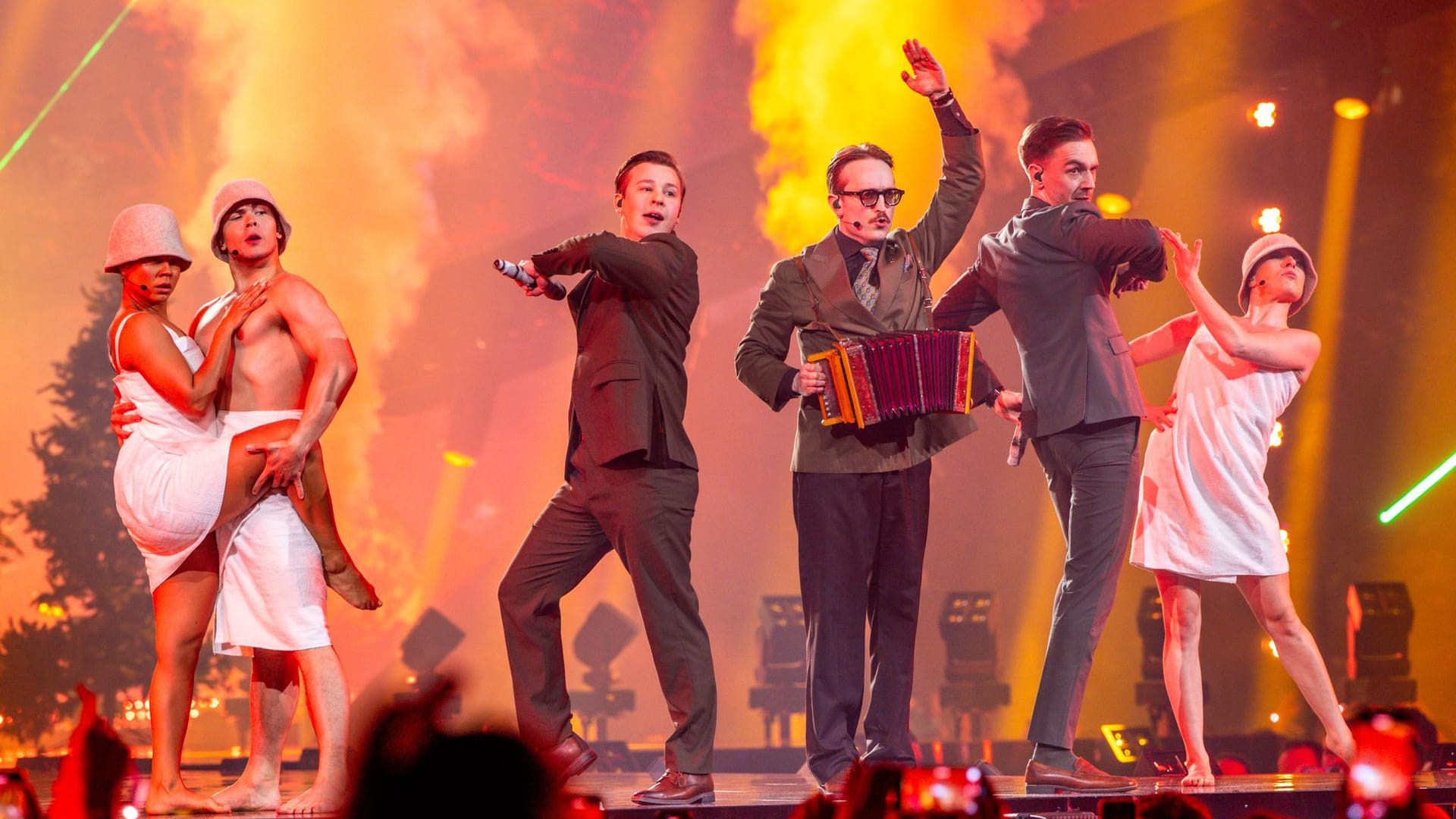 KAJ aus Schweden mit dem Titel "Bara Bada Bastu": Sie stehen im ESC-Finale.