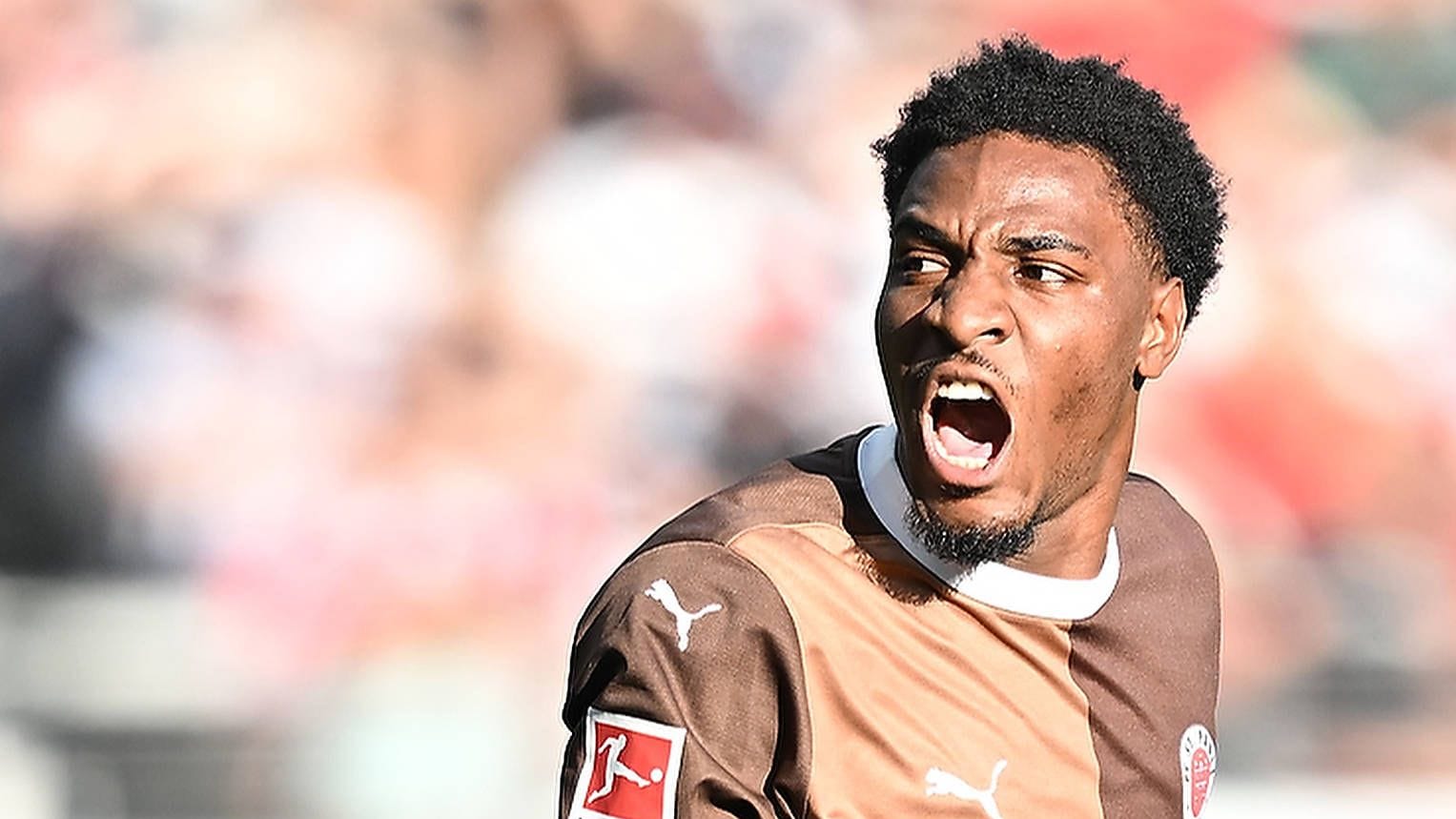 Auch gerne mal emotional: Oladapo Afolayan im Dress von St. Pauli (Archivfoto): Bleibt er den Kiezkickern treu?