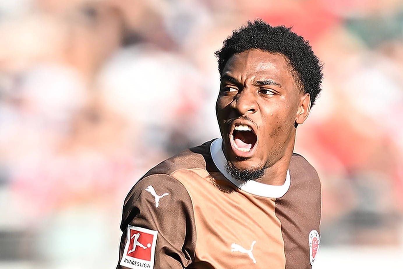 Auch gerne mal emotional: Oladapo Afolayan im Dress von St. Pauli (Archivfoto): Bleibt er den Kiezkickern treu?