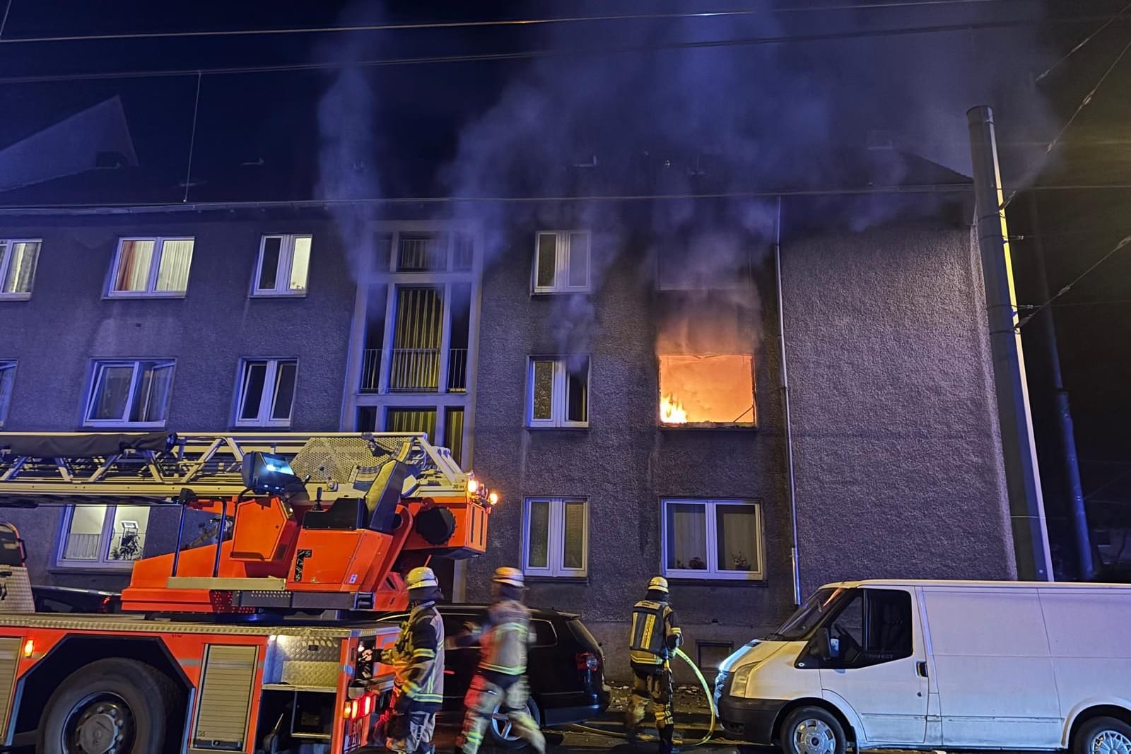 Feuer in Essen-Karnap: Die Wohnung ist unbewohnbar.