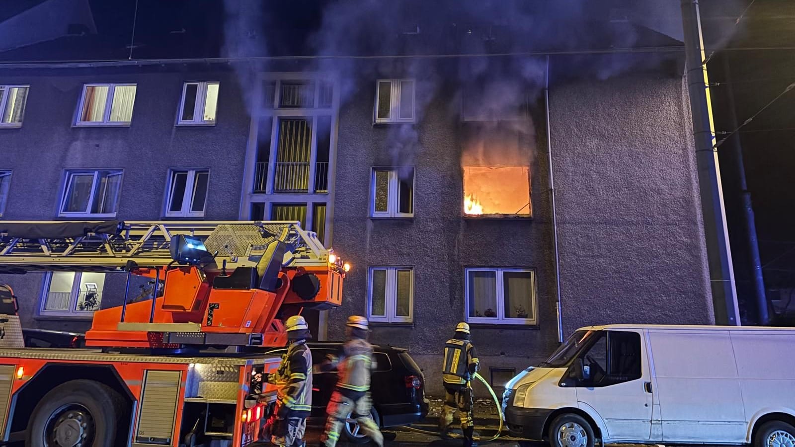 Feuer in Essen-Karnap: Die Wohnung ist unbewohnbar.