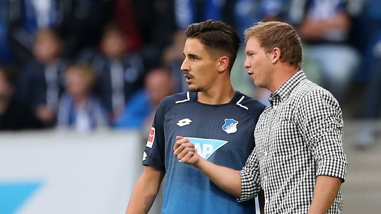 Benjamin Hübner (l.) und Julian Nagelsmann: Sie kennen sich durch ihre gemeinsame Zeit in Hoffenheim.