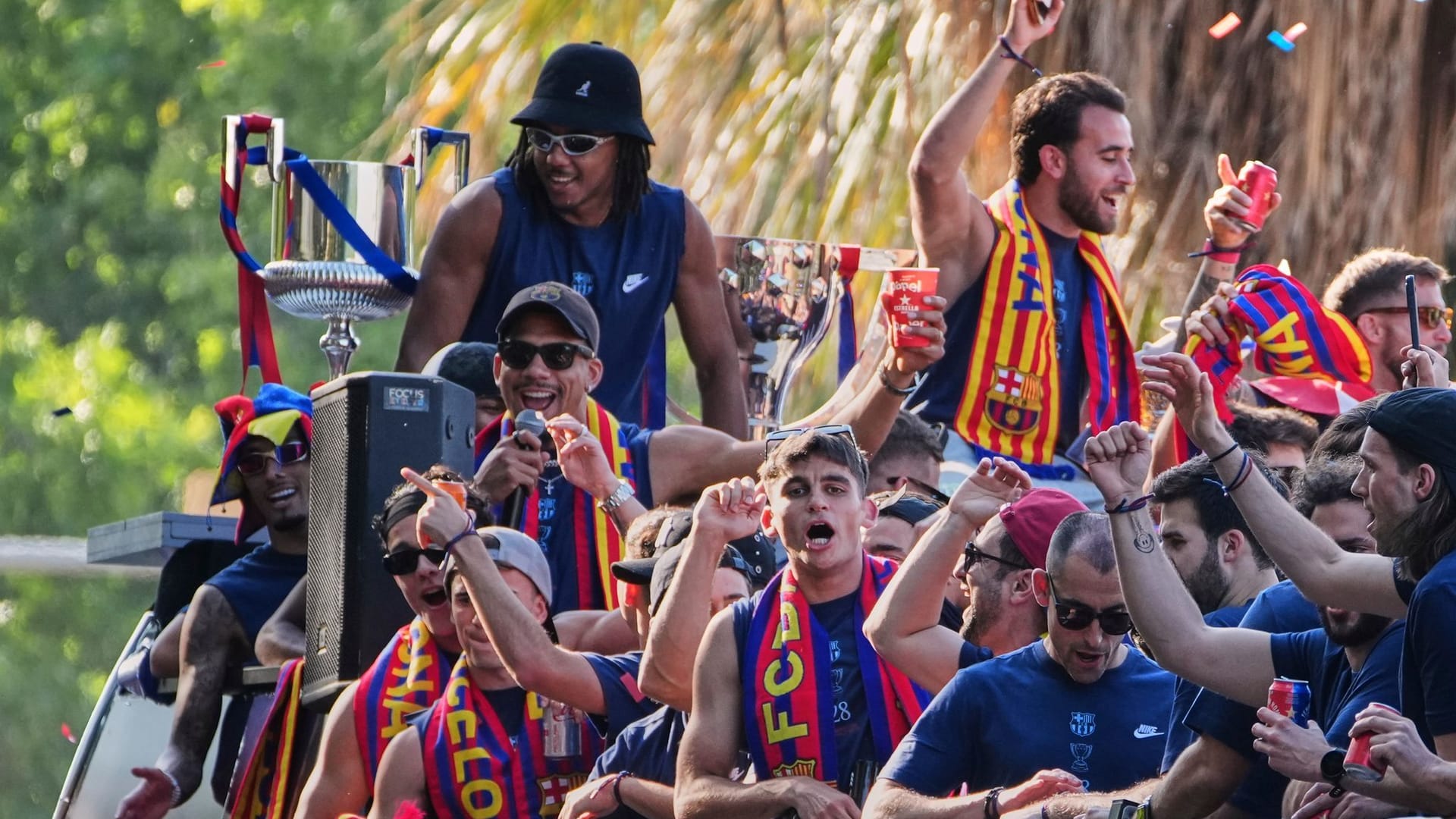 Jubel nach Barças Meistertitel