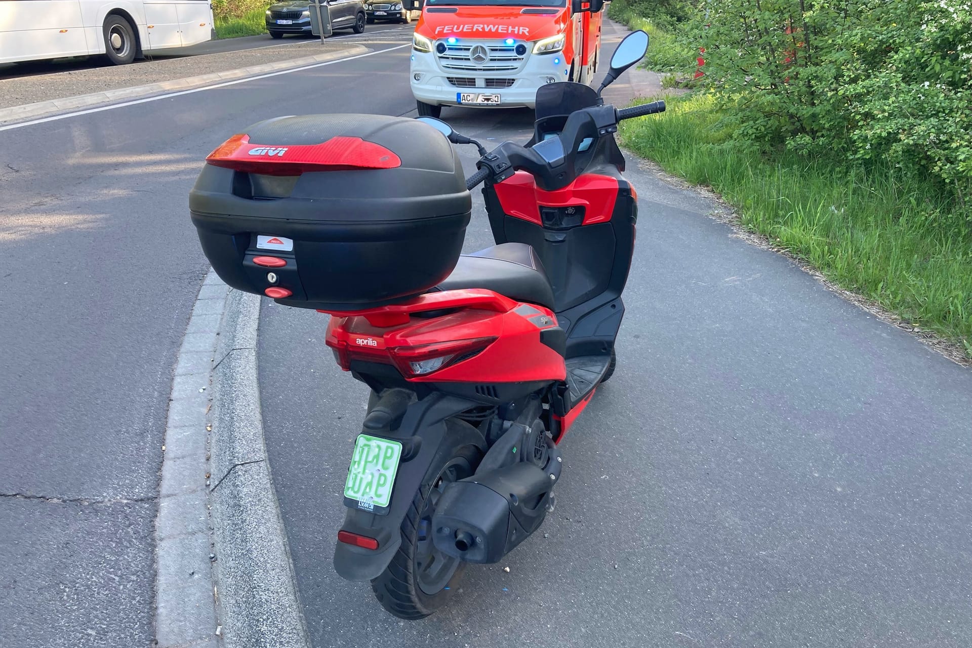 Unfall in Eschweiler: Mit diesem Roller war ein 61-Jähriger unterwegs.