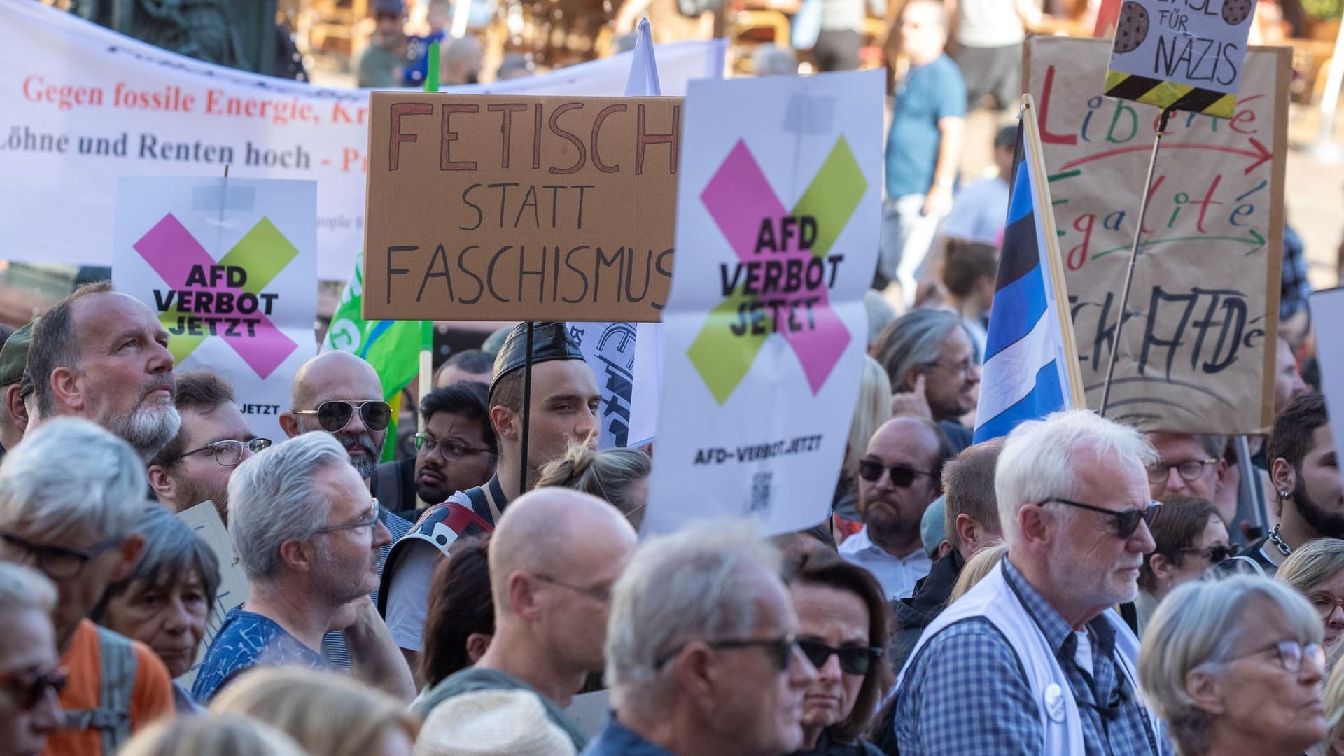 Aktionstag «Keine Ausreden mehr - AfD-Verbot jetzt!» - Frankfurt Aktionstag «Keine Ausreden mehr - AfD-Verbot jetzt!» - Frankfurt