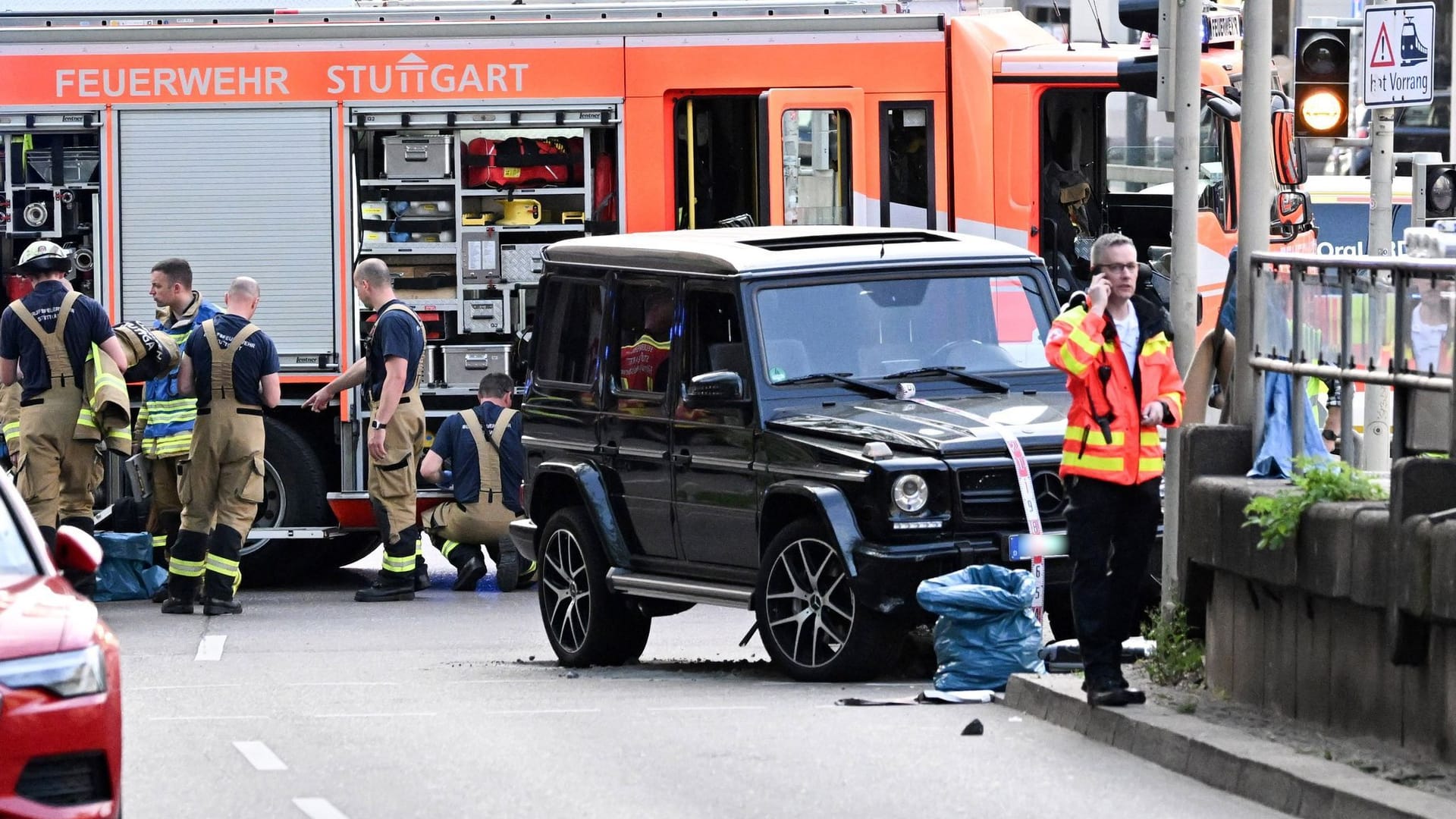 Unfallstelle in Stuttgart: Die Polizei hat ein Hinweisportal für Zeugen eingerichtet.