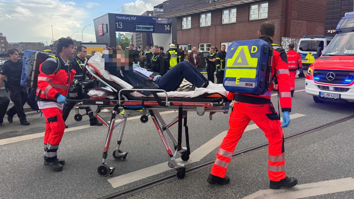 Hamburg: Knife attack at the main train station - | several injured