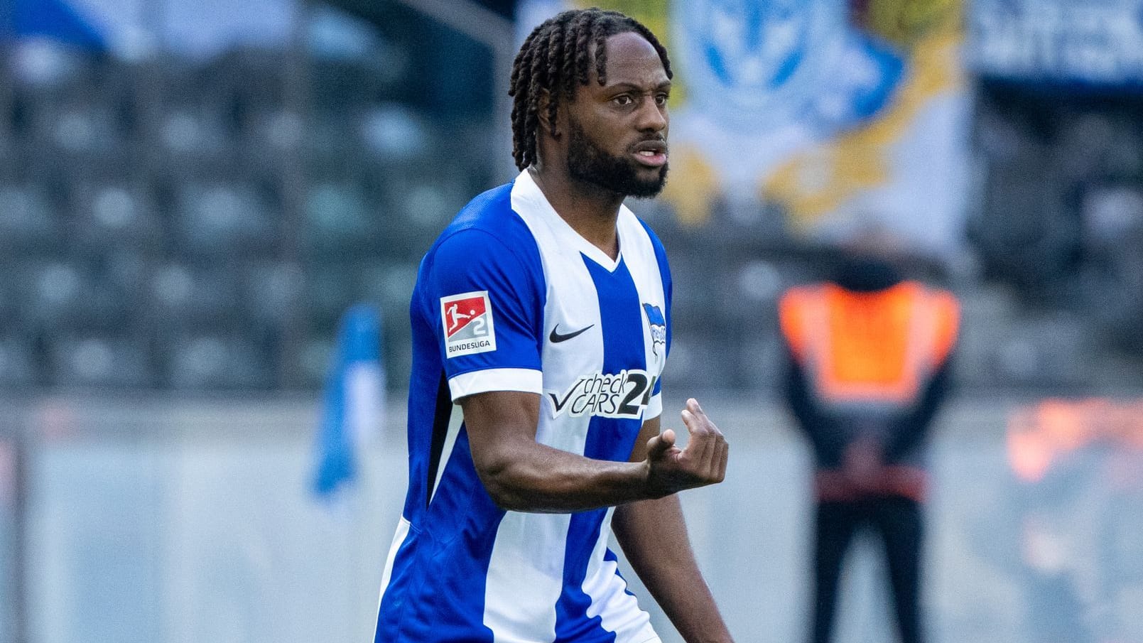 Evan Deyovaisio Zeefuik (Archivbild): Der 27-Jährige bleibt bis 2027 bei Hertha BSC.