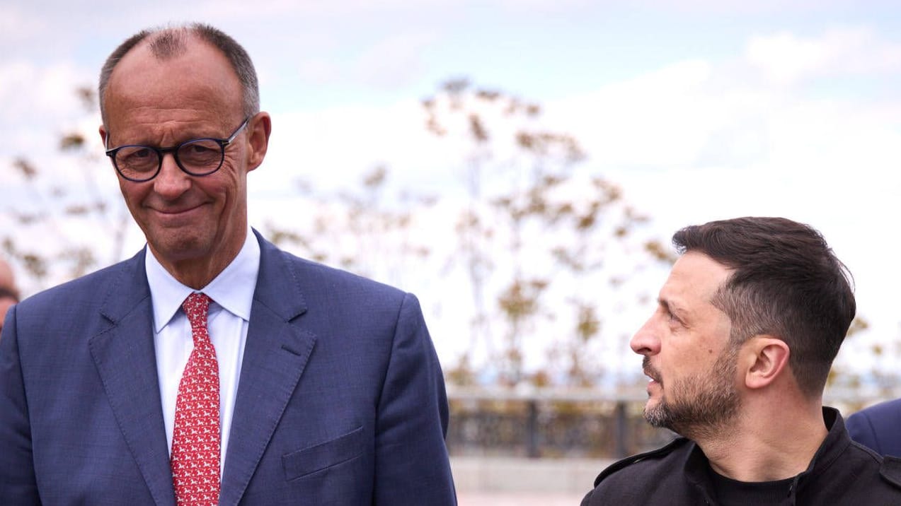 Friedrich Merz zusammen mit Wolodymyr Selenskyj und Emmanuel Macron in Kiew. Friedrich Merz zusammen mit Wolodymyr Selenskyj und Emmanuel Macron in Kiew.