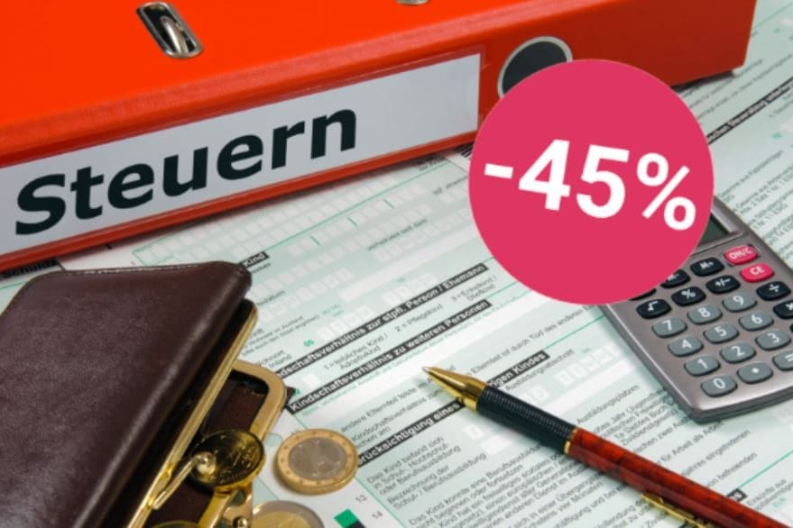 Steuern erledigen und sparen: Wiso-Steuer für das Jahr 2024 ist bei Amazon aktuell zum halben Preis erhältlich (Symbolbild).