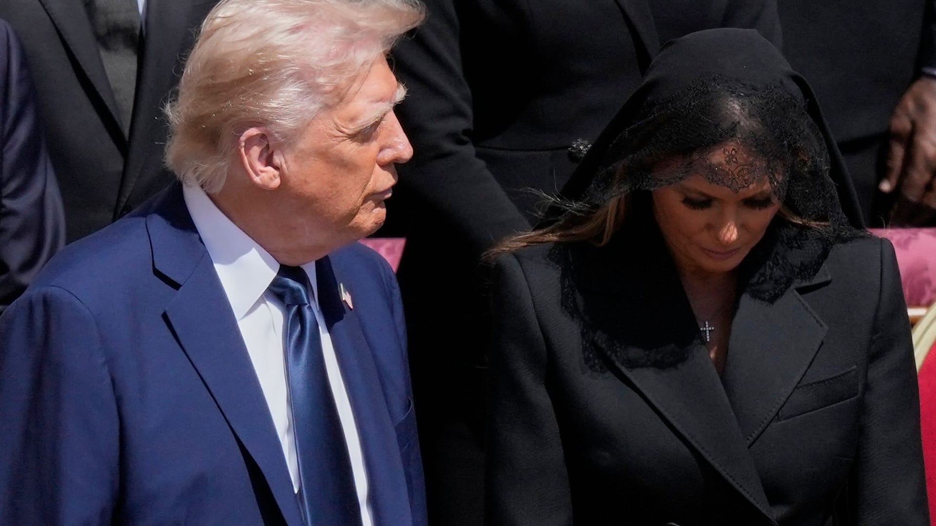 Trump bei Papst-Beisetzung Trump bei Papst-Beisetzung