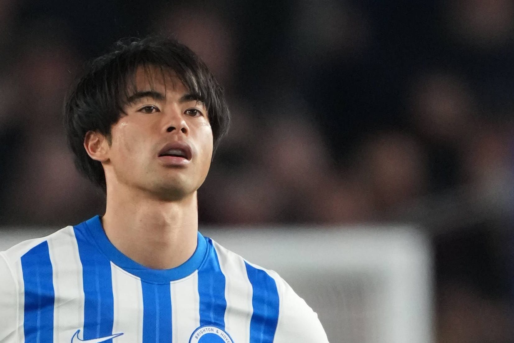 Kaoru Mitoma: Er spielt seit 2022 für Brighton.