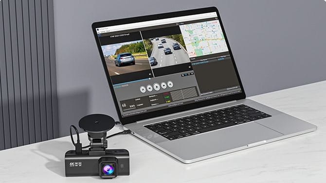 Mit der Redtiger-Dashcam behalten Sie den Verkehr im Blick.