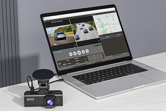 Mit der Redtiger-Dashcam behalten Sie den Verkehr im Blick.