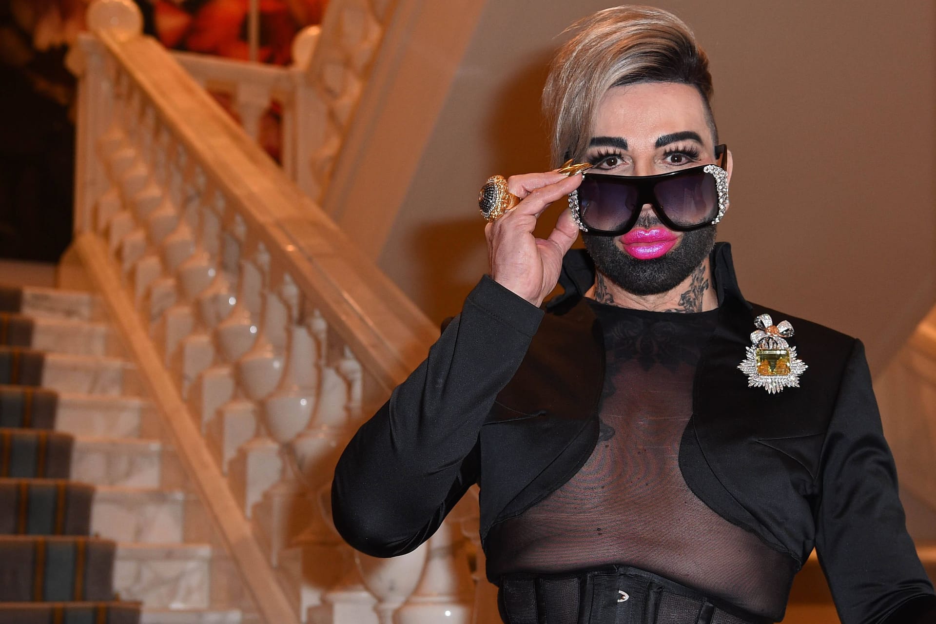 Harald Glööckler: Der Modemacher steht für Extravaganz und schrille Looks.