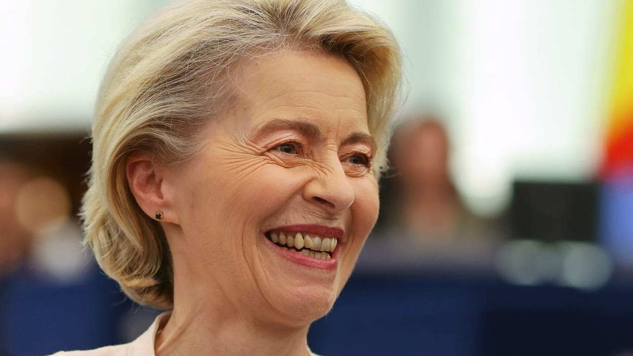 Ursula von der Leyen (CDU) bei einem Auftritt (Archivfoto): In Aachen erhält sie den mit einer Million Euro dotierten Karlspreis. Ursula von der Leyen (CDU) bei einem Auftritt (Archivfoto): In Aachen erhält sie den mit einer Million Euro dotierten Karlspreis.