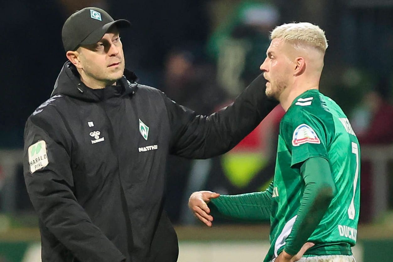 Trainer Ole Werner und Marvin Ducksch: Wie geht es mit den beiden bei Werder Bremen weiter?